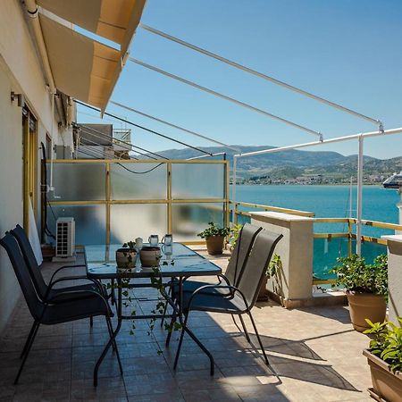 Cozy Seaside Penthouse With Sea & Mountain View. Lägenhet Volos Exteriör bild