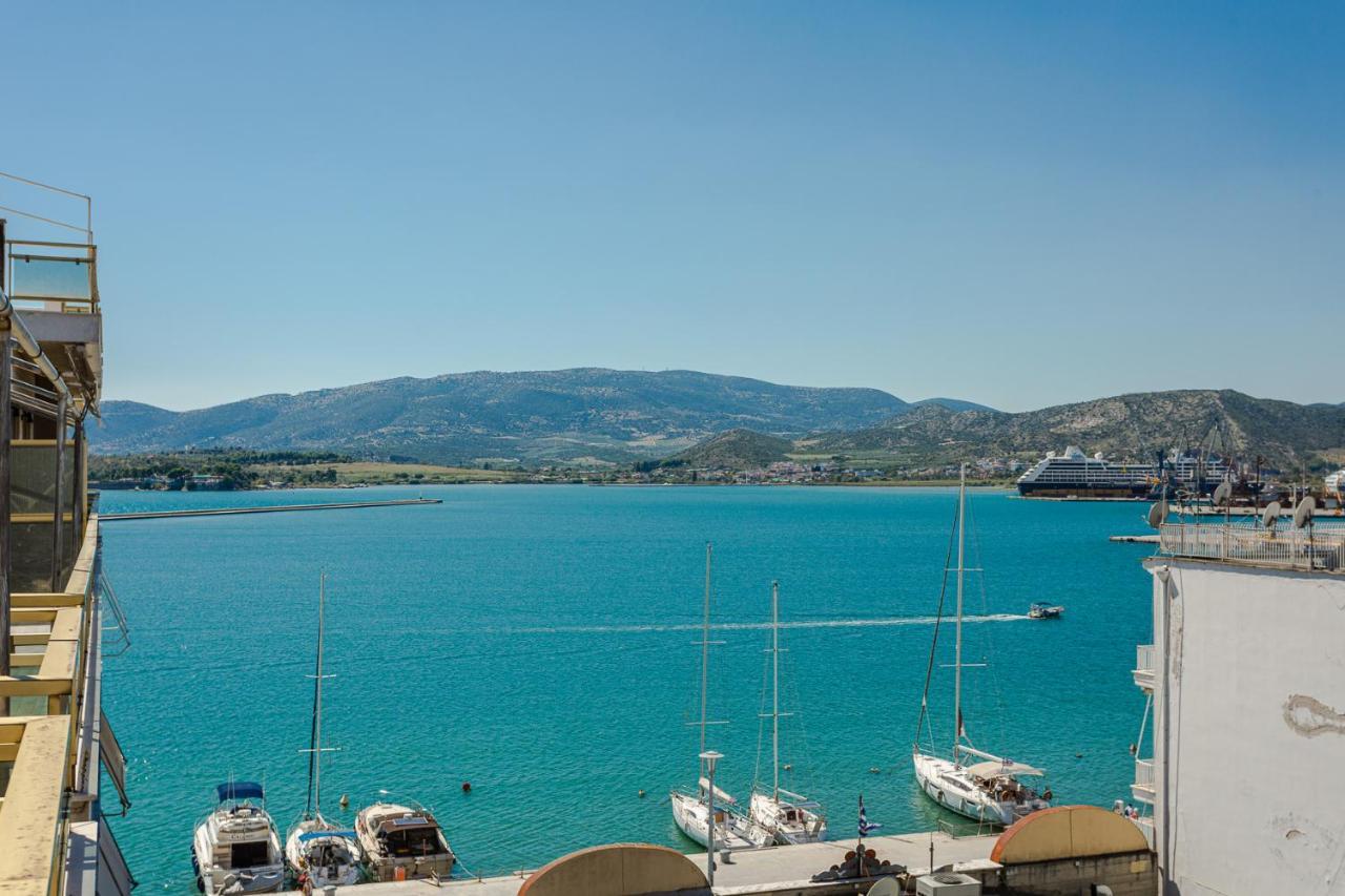 Cozy Seaside Penthouse With Sea & Mountain View. Lägenhet Volos Exteriör bild